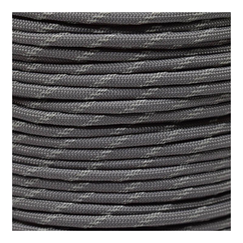 Paracord Typ 3 reflektierend charcoal grey