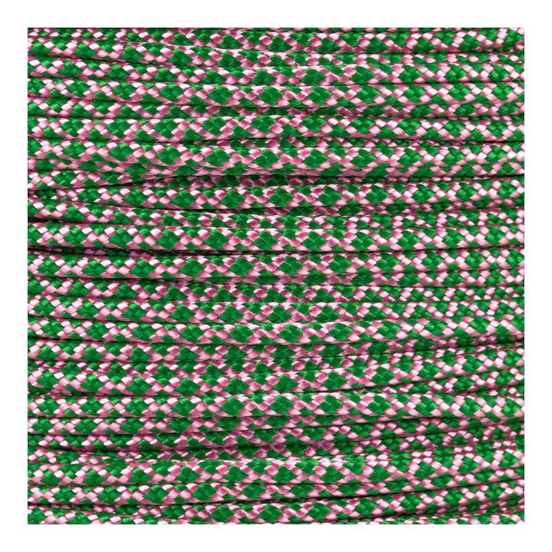 Paracord Typ 2 rose pink kelly green diamonds