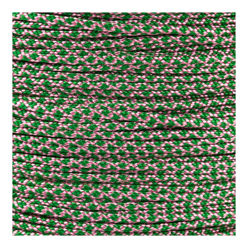Paracord Typ 1 rose pink kelly green diamonds
