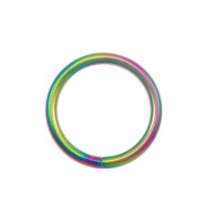 Stahl Rundring Neo Chrome - Regenbogen