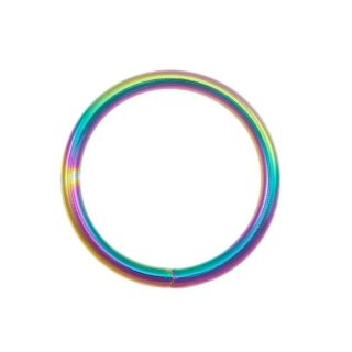 Stahl Rundring Neo Chrome - Regenbogen &Oslash;35 mm