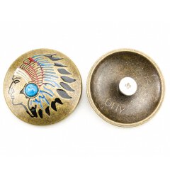 Concho Indianer bronze/blau
