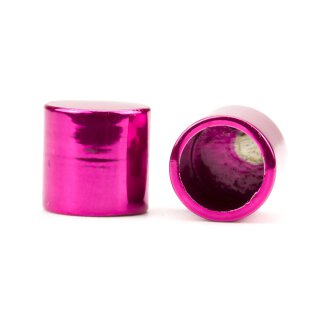 Premium Seilendkappe m. flachem Kopf - candy pink 8 mm