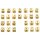 Megapack! - Letterbeads antik gold 500g / 3000stk.
