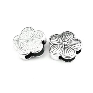 Aufschieber Bead "Blume" silbern