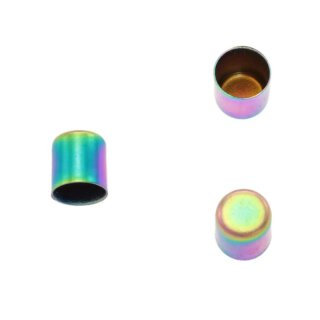 Seilendkappe aus Messing - Regenbogen 6 mm