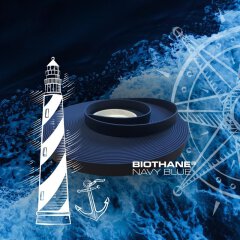 BioThane&reg; Beta - (BU523) navy blue 13 mm