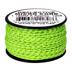 Micro Sport Cord 1.18mm reflektive neon green