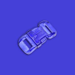 Verschluss 1/2" 11mm halbtransparent blue