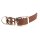 BioThane® Modul 25 mm, Model: kurz, Stahl silbern / red brown