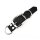 BioThane® Modul 25 mm, Model: lang, Stahl silbern / black