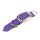 BioThane® Modul 25 mm, Model: lang, Stahl silbern / violet