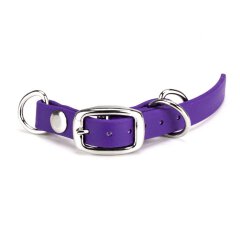 BioThane&reg; Modul 13 mm, Model: lang, Stahl silbern - violet