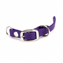 BioThane&reg; Modul 13 mm, Model: lang, Stahl silbern - violet