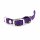 BioThane® Modul 13 mm, Model: lang, Stahl silbern - violet