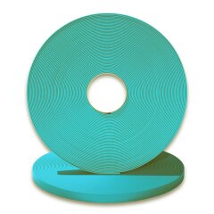 BioThane&reg; Modul 13 mm, Model: kurz, Stahl silbern - light green