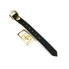 BioThane&reg; Modul 13 mm, Model: kurz, Messing - black