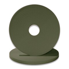 BioThane&reg; Modul 16 mm, Model: lang, Stahl silbern / olive