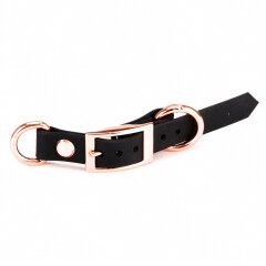 BioThane&reg; Modul 16 mm, Model: lang, Stahl ros&eacute; gold / black