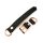 BioThane® Modul 16 mm, Model: lang, Stahl rosé gold / black