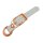BioThane® Modul 19 mm, Model: kurz, Stahl rosé gold / white